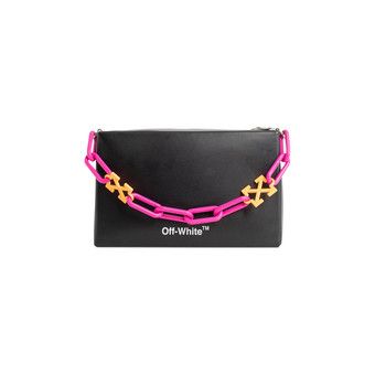 Off-White - ラグ&バッグM Buy Off-White Block Pouch Quote Bag 'Black/White