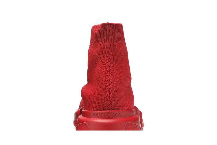 Speed cloth trainers Balenciaga Red size 38 EU in Cloth - 30080785