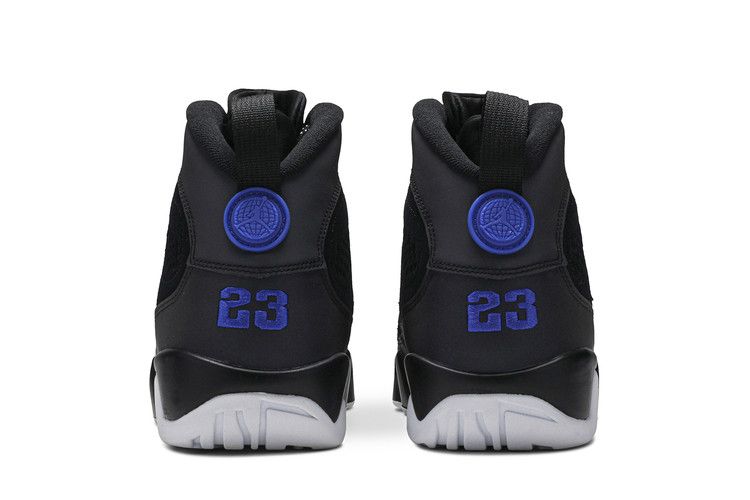 black white racer blue jordan 9