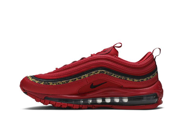 leopard and red air max