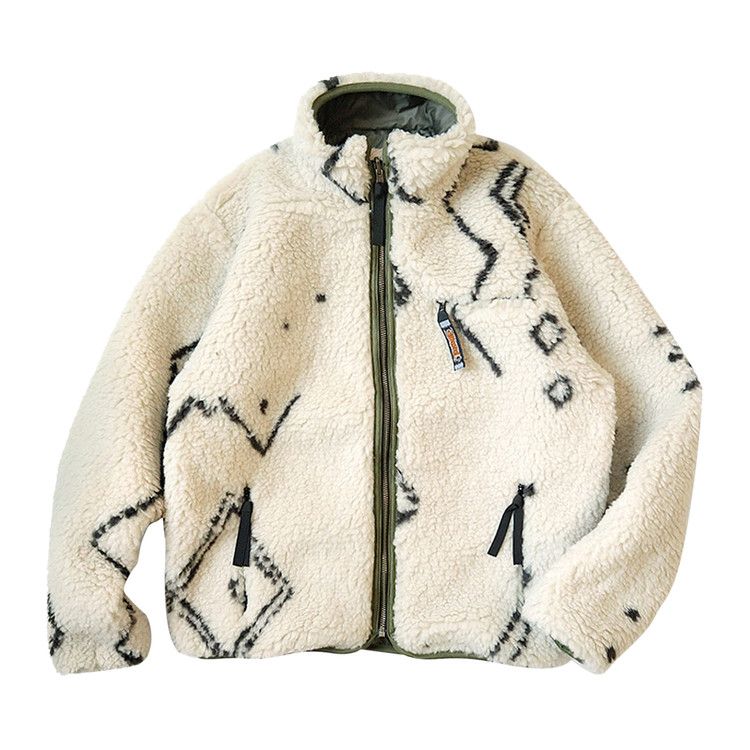 Buy Kapital BeniOurain BOA Fleece Reversible Blouson 'Ecru