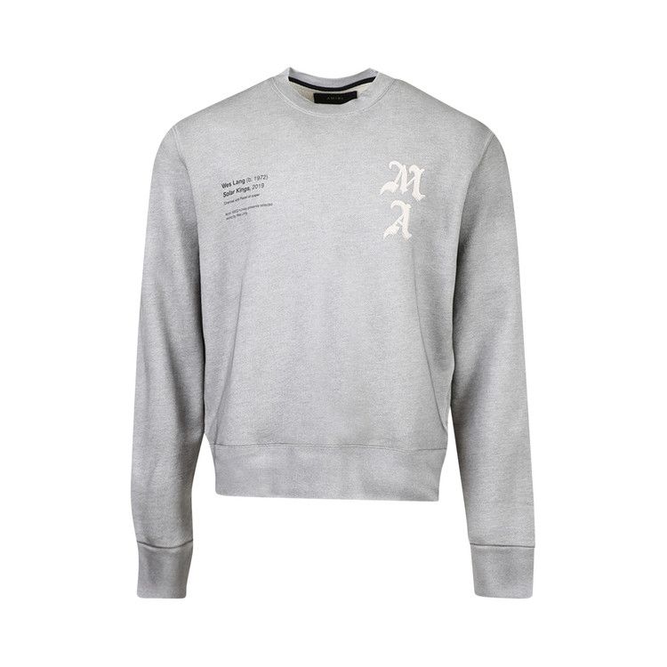 Buy Amiri x Wes Lang Solar Kings Crew 'Heather Grey