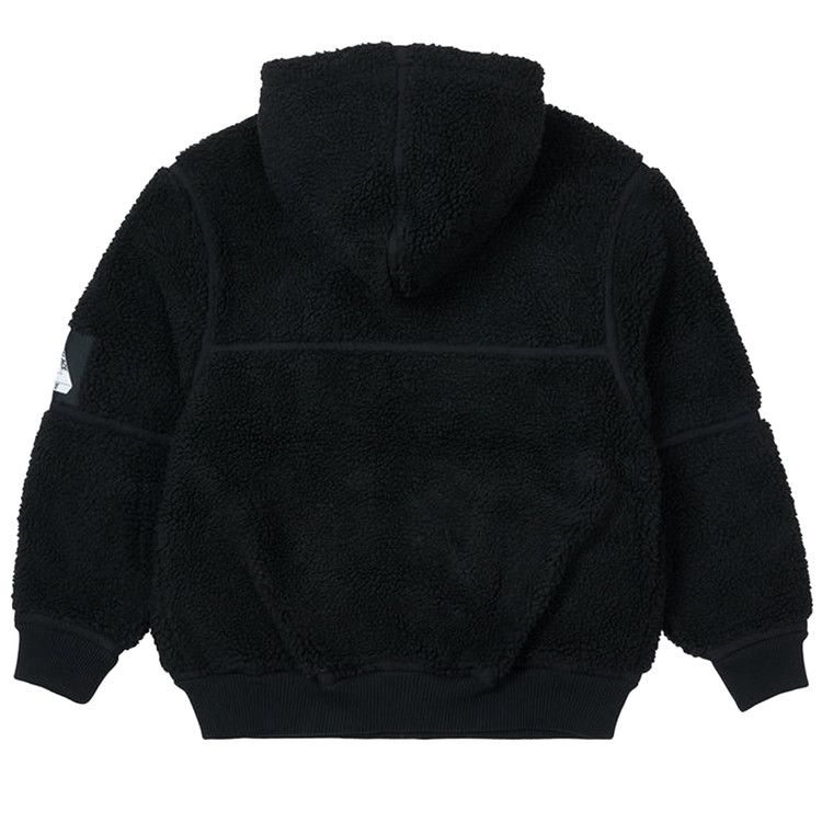 Buy Palace Sherpa Hooded Jacket 'Black' - P23JK100 | GOAT