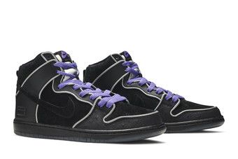 Nike dunk sb clearance high black purple box