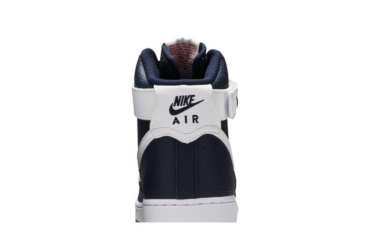 Men's 2011 Nike Air Force AF1 07 Obsidian New York Yankees