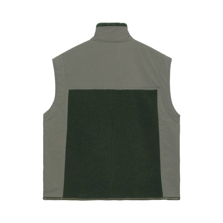 Buy Cav Empt Boa Fleece Vest 'Green' - CES22JK24 GREE | GOAT