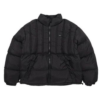 Buy Supreme Flannel Reversible Puffer Jacket 'Black' - FW22J63