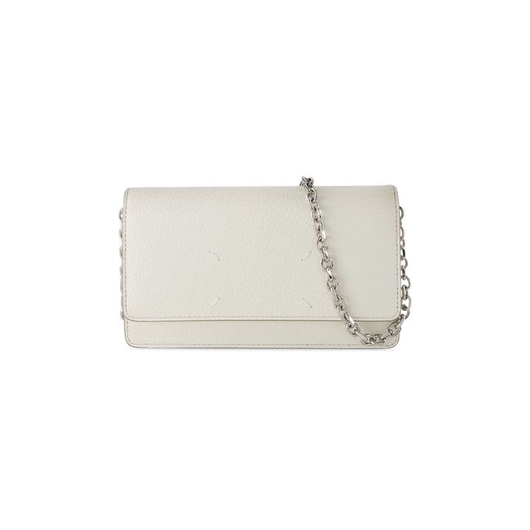 Buy Maison Margiela Leather Fold Over Bag 'White