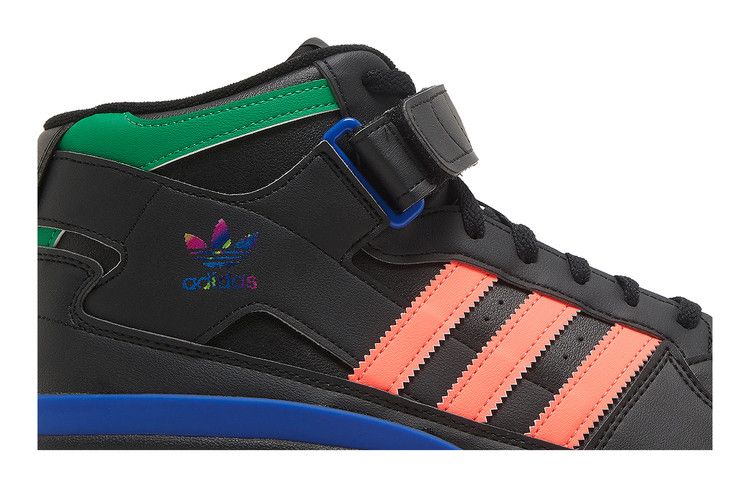adidas Forum Mid Core Black Multicolor - Thumbnail 3