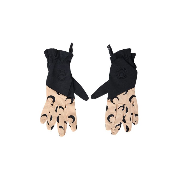新品！【MARINE SERRE】COLOR BLOCK MOON GLOVES Buy Marine Serre Color-Block Moon Gloves 'All Over Moon Tan