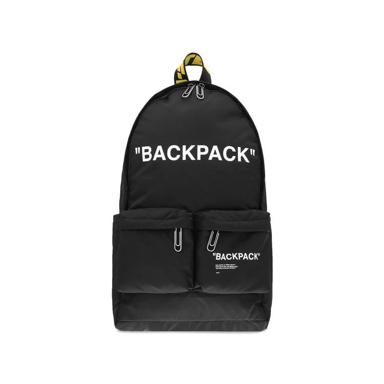 Off-White Quote Backpack 'Black/White