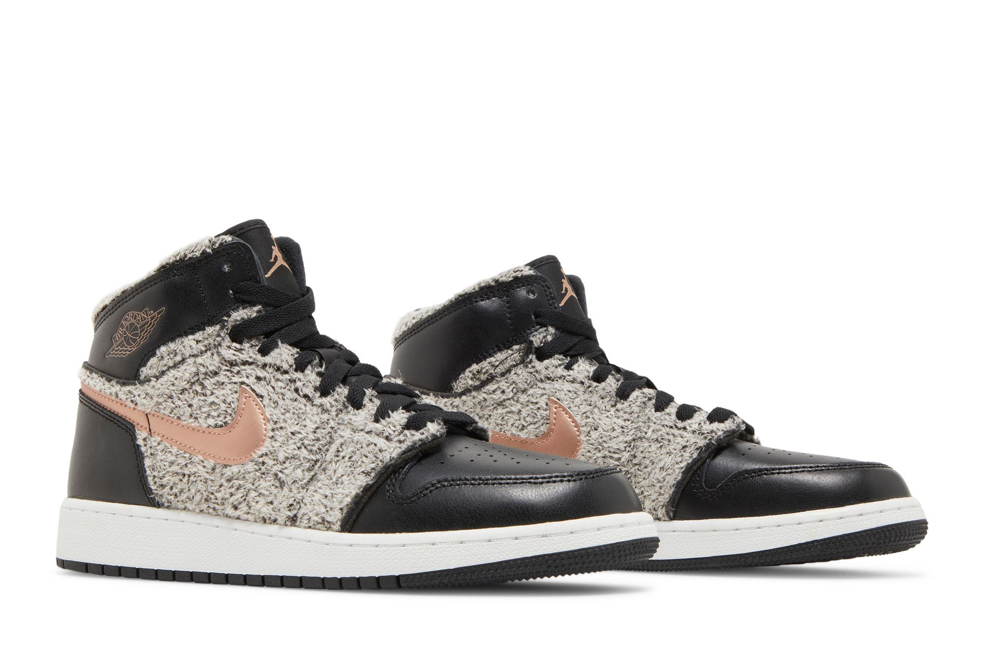 Pre-owned Air Jordan 1 Retro High Gs 'fleece' In Black