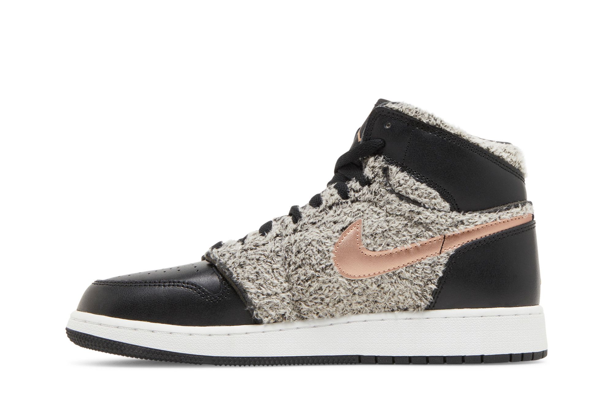Pre-owned Air Jordan 1 Retro High Gs 'fleece' In Black