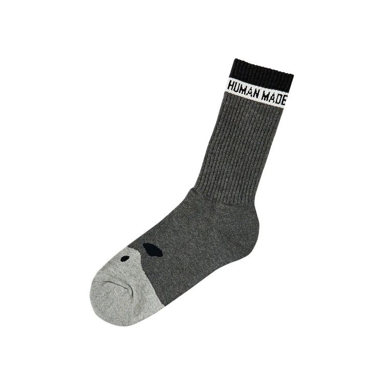 Buy Human Made Duck Pile Socks 'Charcoal' - HM24GD007 CHAR | GOAT CA