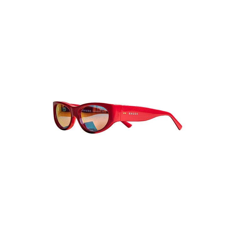 Rhude Agnelli Frame Sunglasses Red