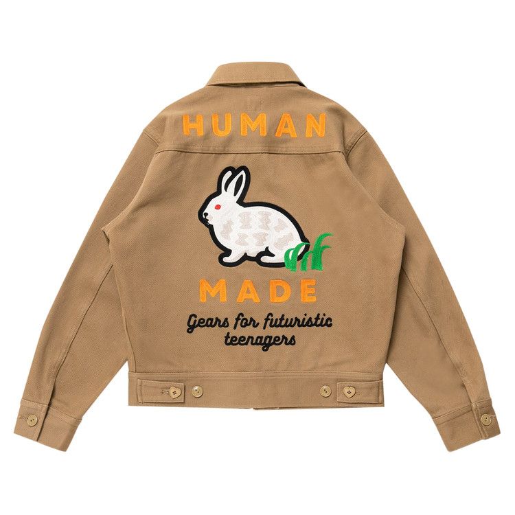 Buy Human Made Zip Work Jacket 'Beige' - HM24JK008 BEIG | GOAT