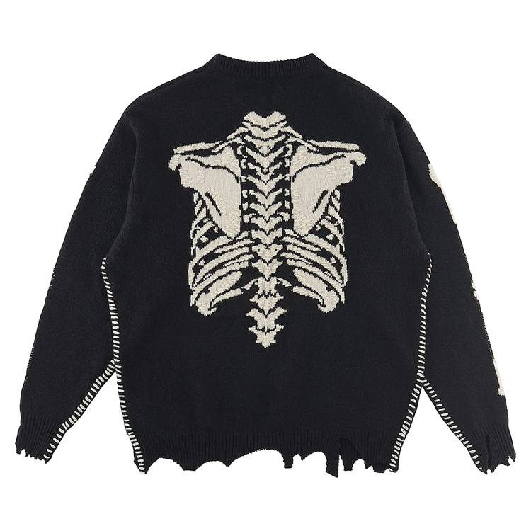 Buy Saint Michael x Vlone Skeleton Knit 'Black' - SM A22 0000 094