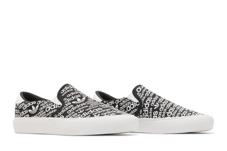 adidas gazelle silver green womens Adidas Shmoofoil Slip On Core Black/Grey Six/Cloud White Shoes  Long Beach  Skate Co