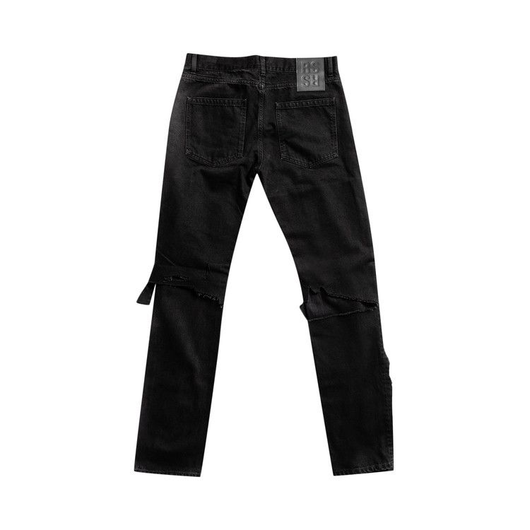 Buy Raf Simons Double Destroyed Denim Jeans 'Black' - 201 311A