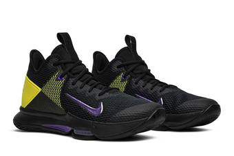 Lebron witness 4 black sales voltage purple