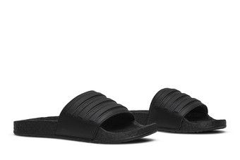 Adidas boost slides triple black best sale