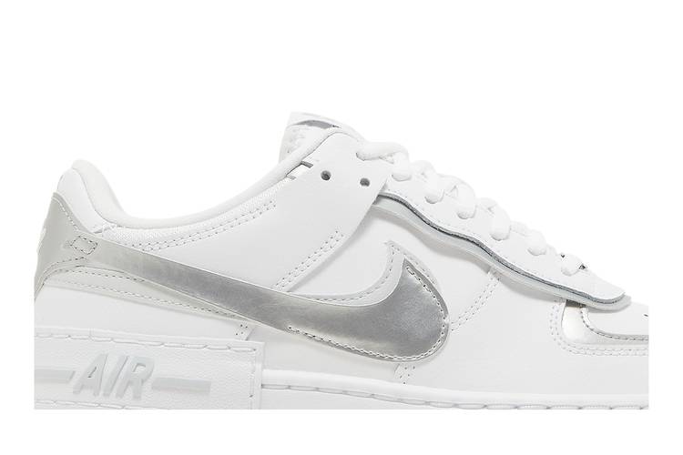 Buy Wmns Air Force 1 Shadow White Metallic Silver CI0919 119