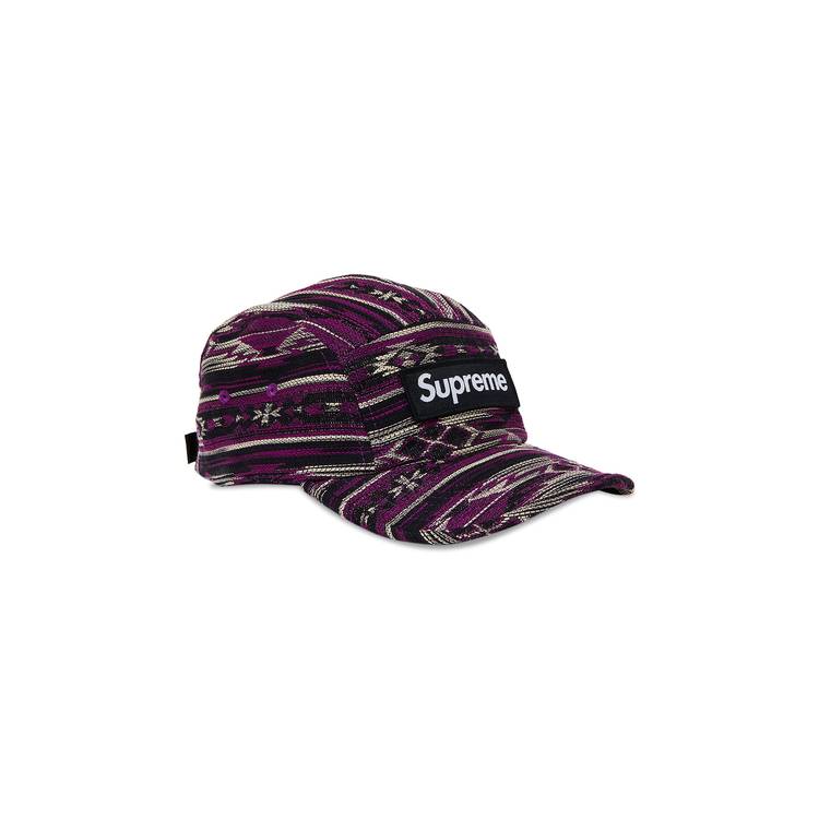 Supreme Woven Pattern Camp Cap 'Purple'