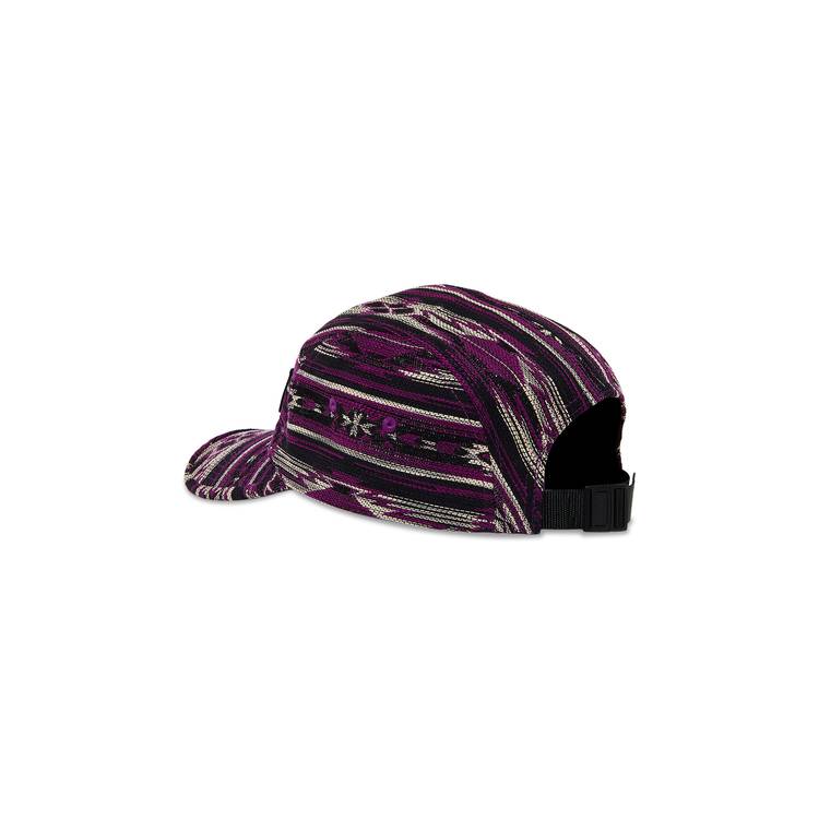 Supreme Woven Pattern Camp Cap 'Purple'