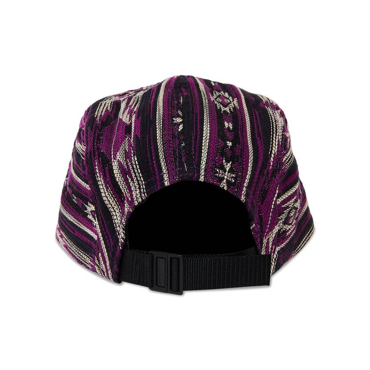 Supreme Woven Pattern Camp Cap 'Purple'