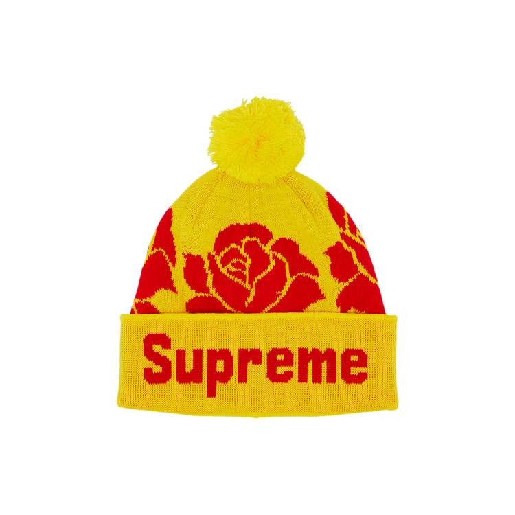 Buy Supreme Rose Beanie 'Yellow' - FW22BN52 YELLOW - Yellow | GOAT