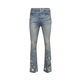 Buy Amiri Stacked Flare Jean 'Clay Indigo' - AW22MDF001 408 CLAY 