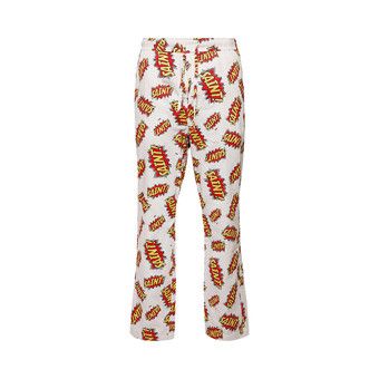 SAINT MICHAEL セントマイケル 22AW Pajamas Pants Pow ロゴ総柄 パジャマパンツ ホワイト SM-A22-0000-028 美品 中古 63061 Pow Pajama Pant - White – Feature
