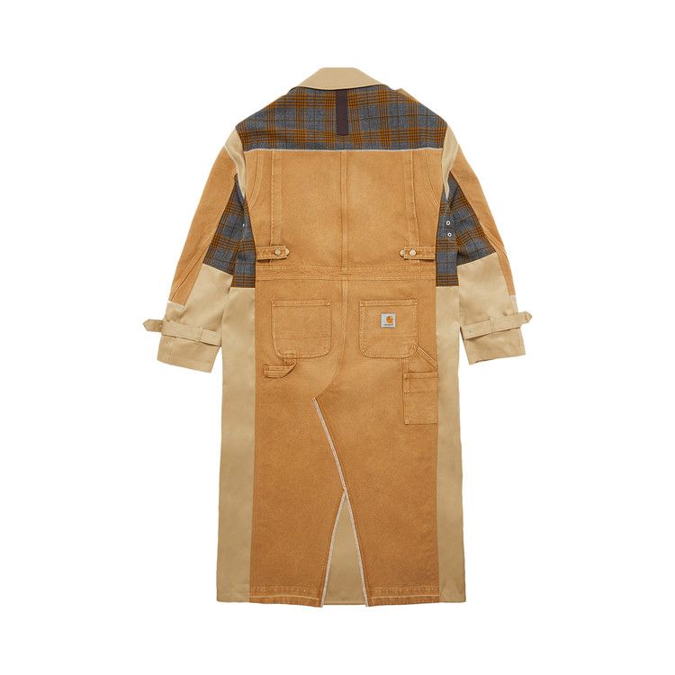 Buy Junya Watanabe MAN Patchwork Double Breasted Trench Coat