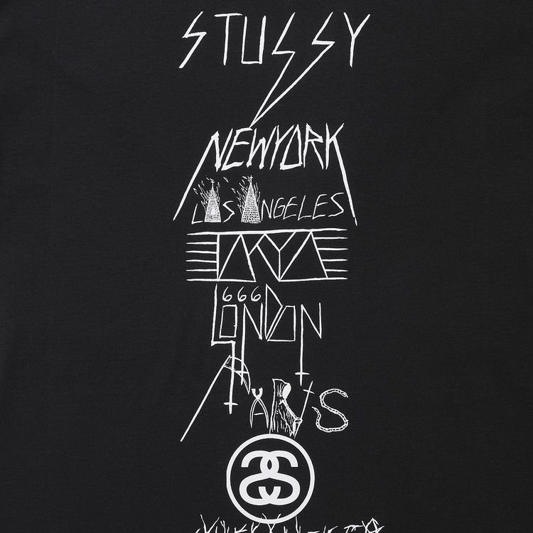 Stussy Gear Evil World Tour T-Shirt Black