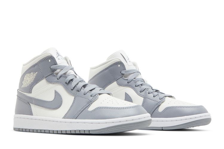 Air Jordan 1 Mid Grey Sail Femme, BQ6472-115