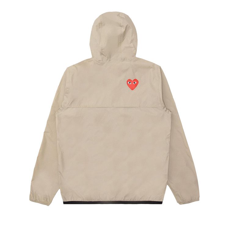 Comme des Garçons PLAY x K Way Half Zip Jacket 'Beige' — foto 3
