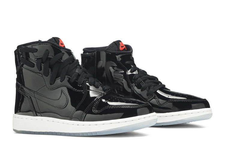 スニーカー Nike Air Jordan 1 Rebel XX Black Patent (W)WMNS SS 19 2019 Nike Air Jordan 1 Rebel XX Black Patent Women's Size 6.5