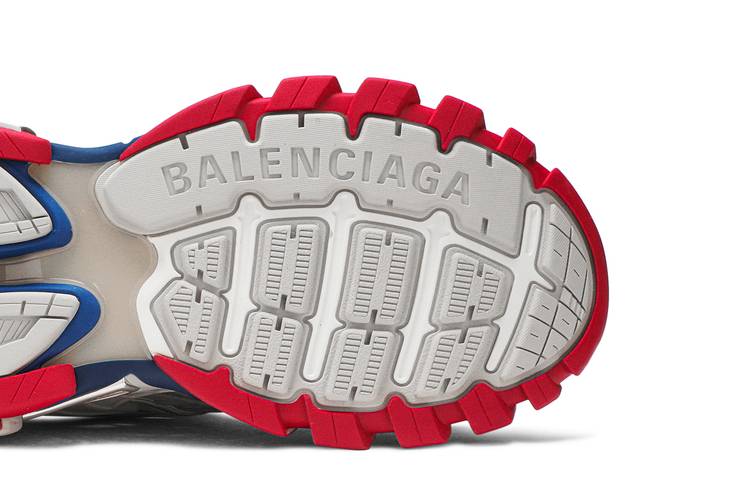 Size 7 - Balenciaga Track.2 Trainer Beige Blue Red - 568614-W2GN2-8570