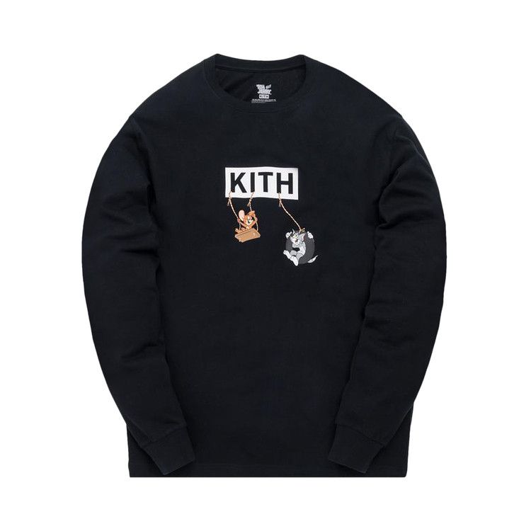 Buy Kith x Tom & Jerry Long-Sleeve Friends T-Shirt 'Black' - KH3522 