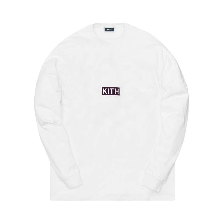 Buy Kith Track Paneled Long-Sleeve T-Shirt 'White' - KH3483 101 | GOAT