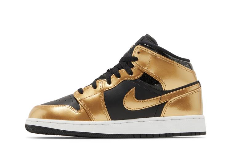 Buy Air Jordan 1 Mid SE GS 'Metallic Gold Black' - DR6967 071 | GOAT