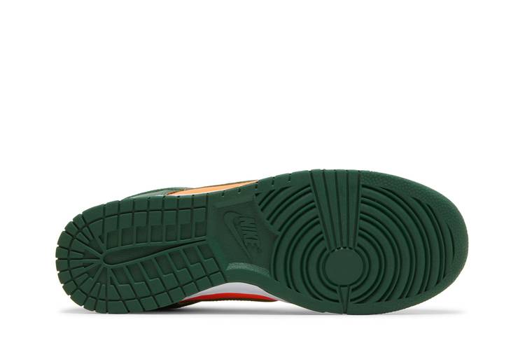 Nike Dunk Low Retro Miami Hurricanes Gorge Green Shoes DD1391-300  Men's Size 14
