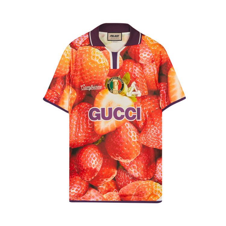 Buy Gucci x Palace Printed Football Technical Jersey T Shirt Red 720341 XJE10 6285 GOAT CA