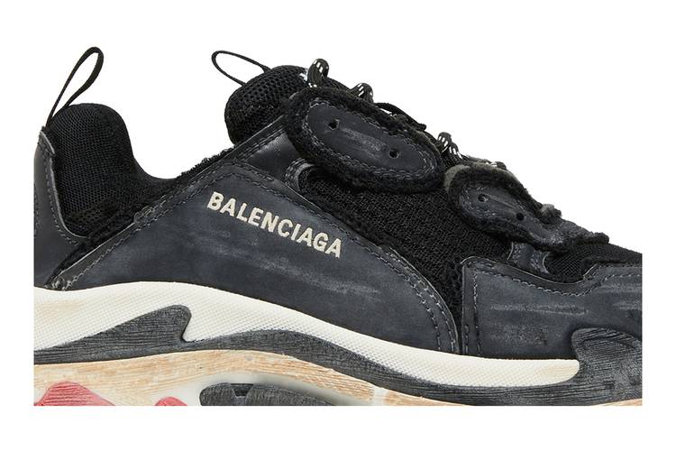 Buy Balenciaga Triple S Sneaker 'DIY - Black Red' - 533882 W3CS1 1061 | GOAT