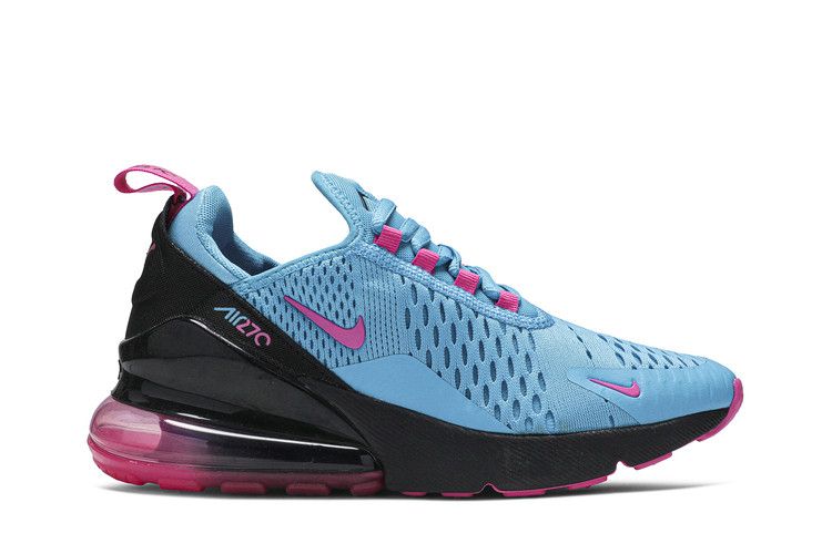 Nike air max 270 shop light blue fury/laser fuchsia/black