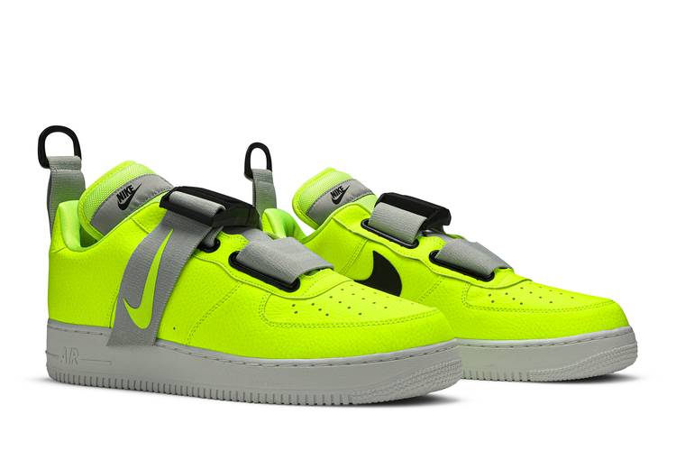 Nike, Shoes, Nike Air Force One Low Utility One Volt Overbranding Sz 9  Aj774770 Neon Yellow