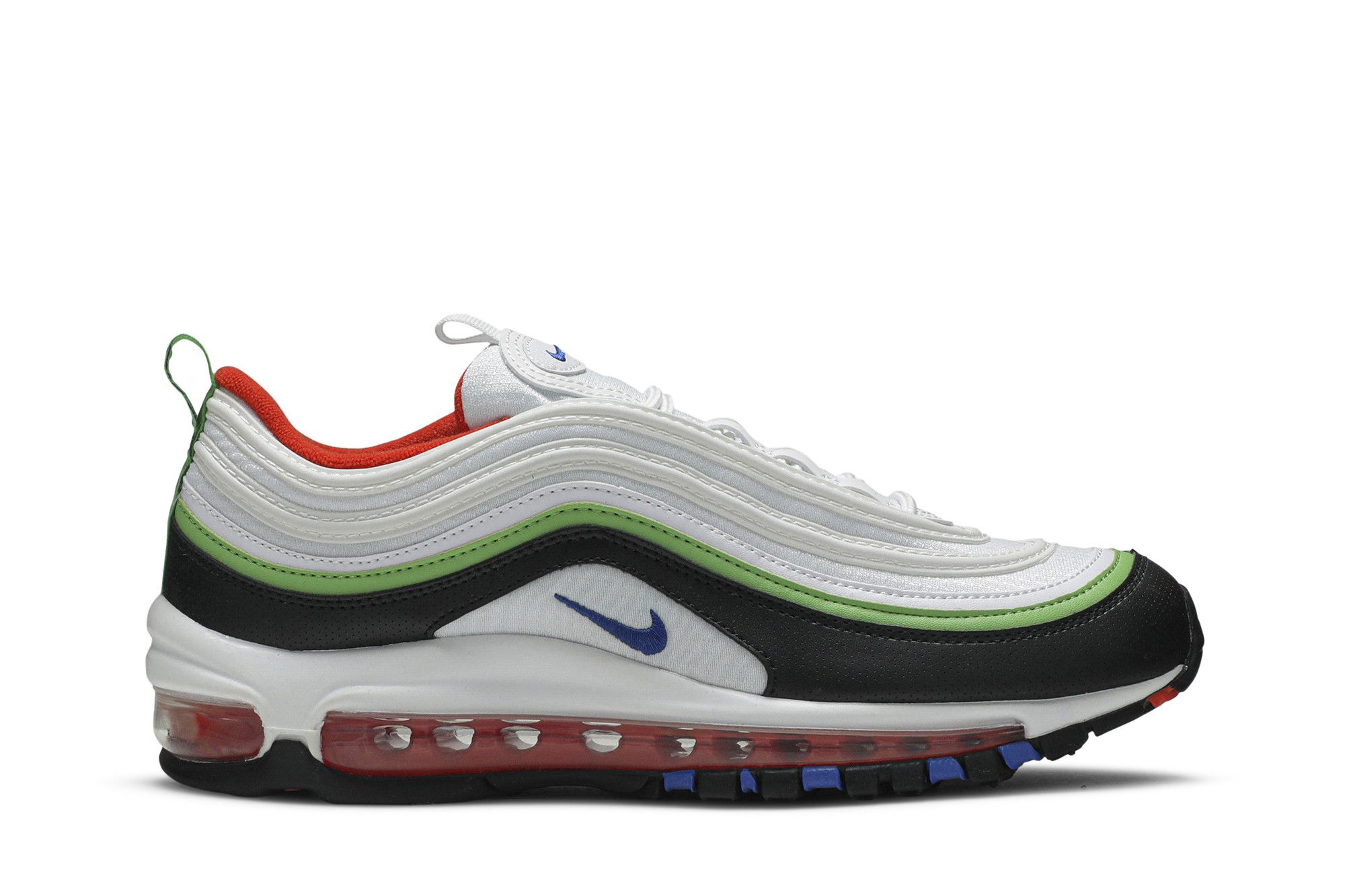 Pre-owned Nike Air Max 97 Gs 'white Royal Green Nebula'