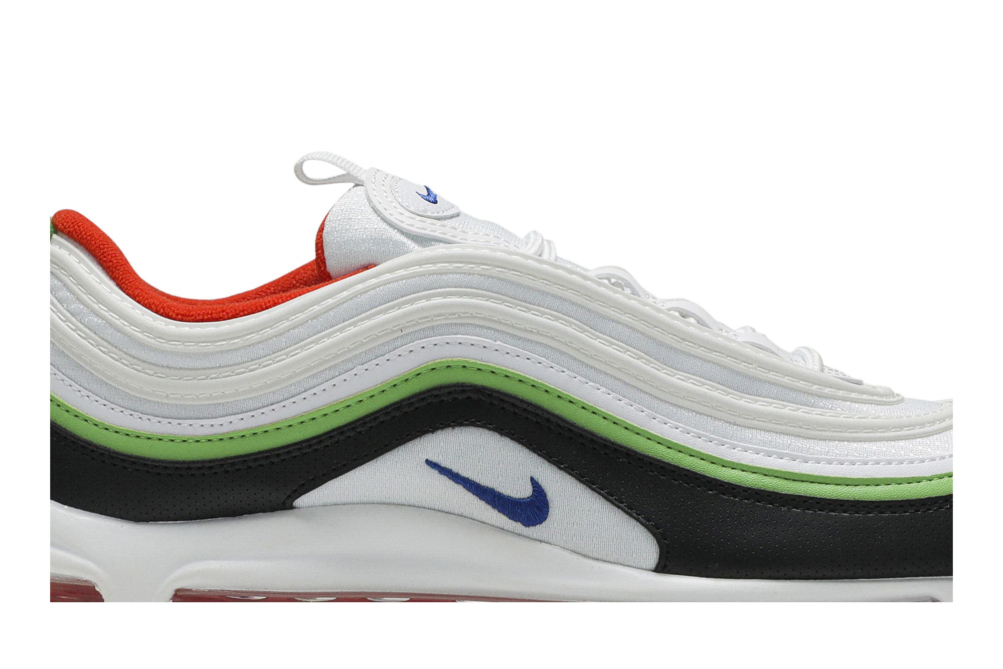 Pre-owned Nike Air Max 97 Gs 'white Royal Green Nebula'