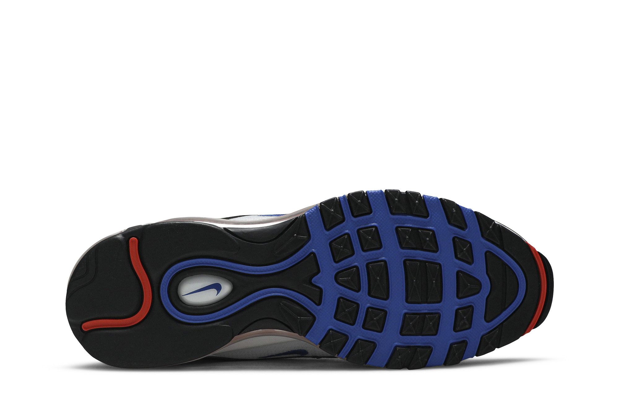 Pre-owned Nike Air Max 97 Gs 'white Royal Green Nebula'