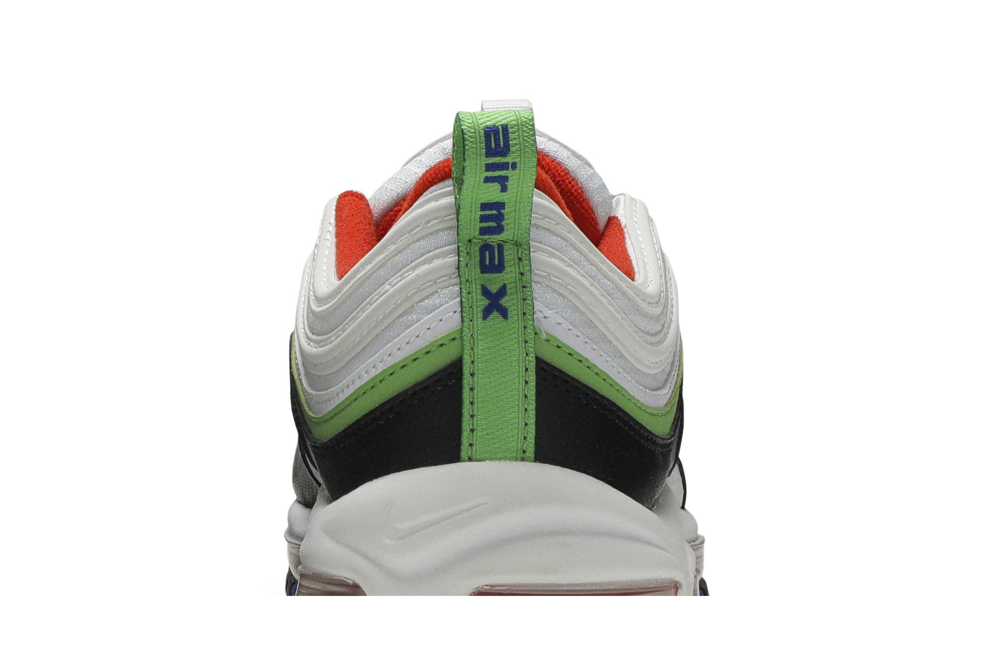 Pre-owned Nike Air Max 97 Gs 'white Royal Green Nebula'